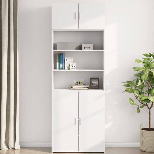 vidaXL Wandschrank Wei&szlig; 80x42,5x40 cm Holzwerkstoff