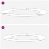 vidaXL geeignet f&uuml;r flache Baumringe 5 pcs Braun &Oslash;50 / 80 cm