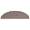 vidaXL Stufenmatten 15 Stk. 65x21x4 cm Dunkelbeige Halbrund Gro&szlig;