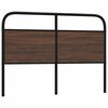 vidaXL Ersatz-Kopfteil Braun Eichen-Optik 135 cm Stahl und Holzwerkstoff