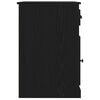 vidaXL Schreibtisch mit Speicher Schwarz Eichen-Optik 50 x 115 x 75 cm
