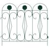 vidaXL Gartenzaun Spalier Gr&uuml;n 305,5 x 55,5 x 0,3 cm