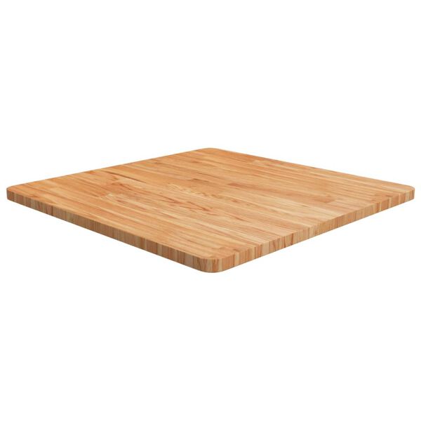 vidaXL Tischplatte Quadratisch Hellbraun 70x70x2,5cm Behandelte Eiche