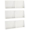 vidaXL St&uuml;tzmauer 6 stk. 60 x 12 x 30 cm Stahl Wei&szlig;