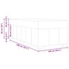 vidaXL Bettrahmen mit Matratze Schwarz 100 x 200 cm Stoff