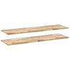 vidaXL Schweberegale 2 Stk. 160x40x2 cm Massivholz Akazie Unbehandelt