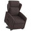 vidaXL Relaxsessel mit Aufstehhilfe Dunkelbraun Stoff