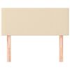 vidaXL Kopfteil Creme 80x5x78/88 cm Stoff