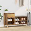 vidaXL Schuhschrank Altholz 102 x 36 x 60 cm Holzwerkstoff
