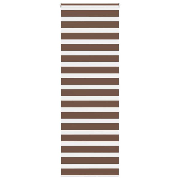 vidaXL Doppelrollo Braun 85x200 cm Stoffbreite 80,9 cm Polyester