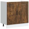 vidaXL K&uuml;chenschrank mit Speicher Kalmar 2 pcs Braun 80 x 46 x 81.5 cm