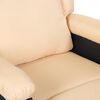 vidaXL Relaxsessel Creme Kunstleder und Stoff