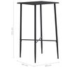 vidaXL 3-tlg. Bar-Set Kunstleder Wei&szlig;