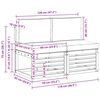 vidaXL 2 St&uuml;ck Outdoor Mittelsofa Massivholz Akazie Natur