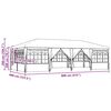 vidaXL Party-Zelt Wei&szlig; 800 x 400 x 266 cm Polyethylen