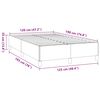 vidaXL Bettgestell ohne Matratze Schwarz 120x190 cm Stoff