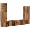 vidaXL 4-tlg. TV-Schrank-Set Wandmontage Altholz-Optik Holzwerkstoff