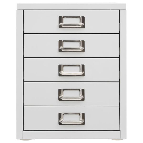 vidaXL B&uuml;roschrank Grau 28x35x35 cm Metall