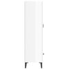 vidaXL Highboard Hochglanz-Weiß 70x31x115 cm Holzwerkstoff