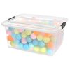 vidaXL Aufbewahrungsboxen mit Deckeln 2 Stk. Transparent 32 L