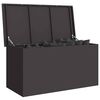 vidaXL Au&szlig;enlagerbox Schwarz 100 x 50,5 x 50 cm Stahl