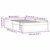 vidaXL Massivholzbett Honigbraun 90x190 cm