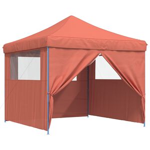 vidaXL Party-Zelt 292 x 292 x 315 cm Terrakotta Oxford-Stoff