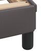 vidaXL Bett "Viana" mit Matratze Grau 140x190 cm Kunstleder