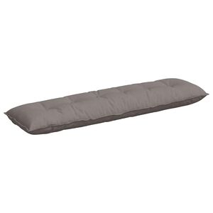 vidaXL R&uuml;ckenkissen Taupe 180 x 19 x 50 cm Stoff