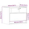 vidaXL Wand-Nachttische mit LED-Leuchten 2 Stk. Sonoma-Eiche