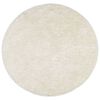 vidaXL Teppich ISTAN Hochflor Gl&auml;nzend Creme &Oslash; 160 cm