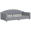 vidaXL Tagesbett Hellgrau 90x190 cm Stoff