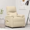 vidaXL Massagesessel Creme Stoff
