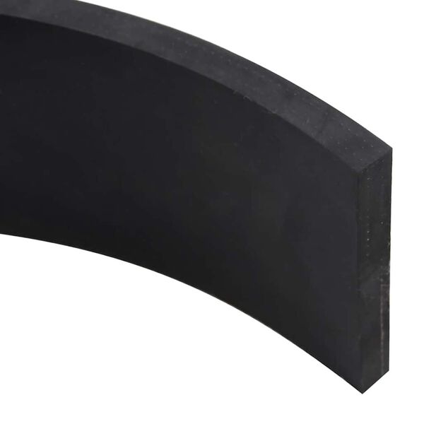 vidaXL Gummileiste f&uuml;r Schneepflug Schwarz 80x10x1 cm