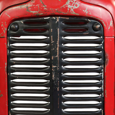 vidaXL Bartisch Traktor Mangoholz Massiv Rot 60 x 120 x 107 cm