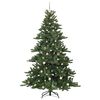 vidaXL K&uuml;nstlicher klappbarer Weihnachtsbaum Gr&uuml;n 240 cm PVC und Stahl