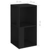 vidaXL Eckregal Schwarz 33x33x67 cm Holzwerkstoff