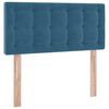 vidaXL Aufbewahrungsbett mit Matratze Dunkelblau 90 x 200 cm Samt