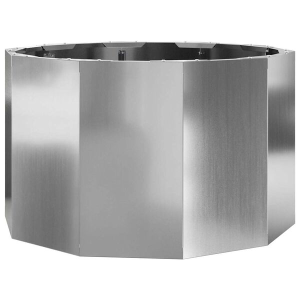 vidaXL Pflanzk&uuml;bel Silber 60 x 60 x 35 cm Verzinkter Stahl