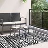 vidaXL Outdoor-Teppich ARAKIL Schwarz 120x180 cm PP