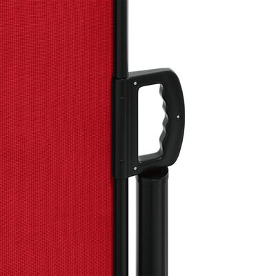 vidaXL Seitenmarkise Ausziehbar Rot 200x1000 cm