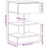 vidaXL Nachttisch Altholz-Optik 40x35x65 cm Holzwerkstoff
