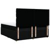 vidaXL Boxspringbett mit Matratze Schwarz 200x200 cm Stoff