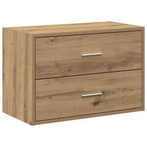 vidaXL Schrank mit 2 Schubladen Artisan-Eiche 60x31x40cm Holzwerkstoff