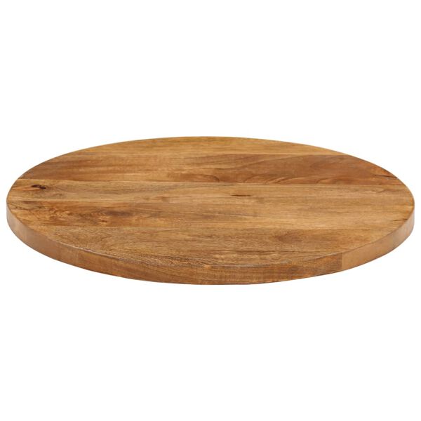 vidaXL Tischplatte &Oslash; 40x3,8 cm Rund Massivholz Mango