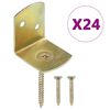 vidaXL Flechtzaunhalter 24 Stk. L-Form Verzinktes Metall