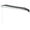 vidaXL Markise Einziehbar Anthrazit 3x2,5 m Stoff und Aluminium