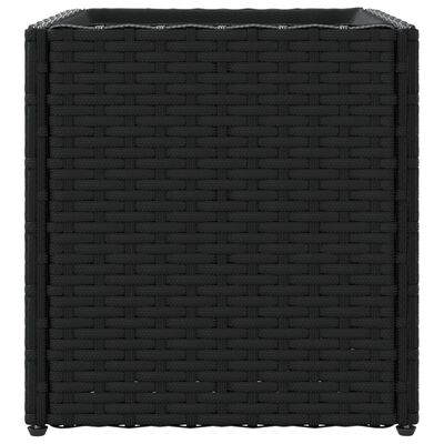 vidaXL Pflanzkübel Schwarz 36x30x32 cm Poly Rattan