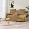 vidaXL Relaxsofa 2-Sitzer mit Getr&auml;nkehalter Taupe