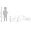 vidaXL Kindersofa Creme 90x53x30 cm Stoff